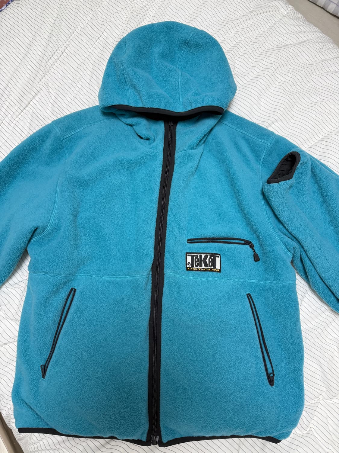 테켓 후리스 위켄드 리버시블 플리스 자켓 틸 색상 M 상품이미지2