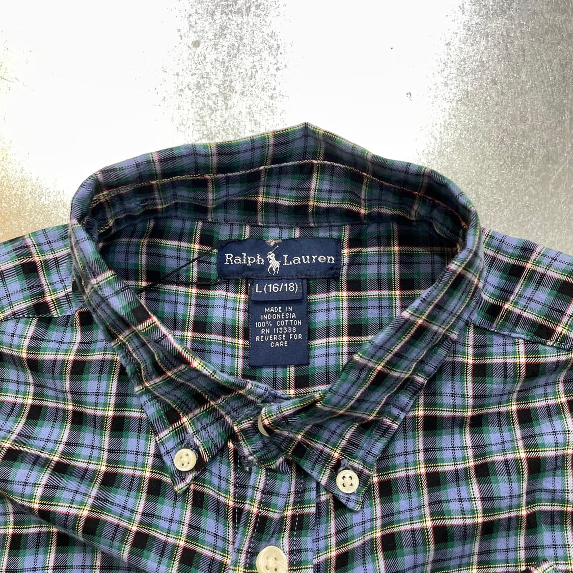 (L) POLO 폴로 랄프로렌 체크 셔츠  상품이미지8
