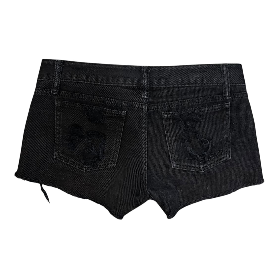 데미지포인트 검정데님숏팬츠 y2k갸루펑크 상품이미지3