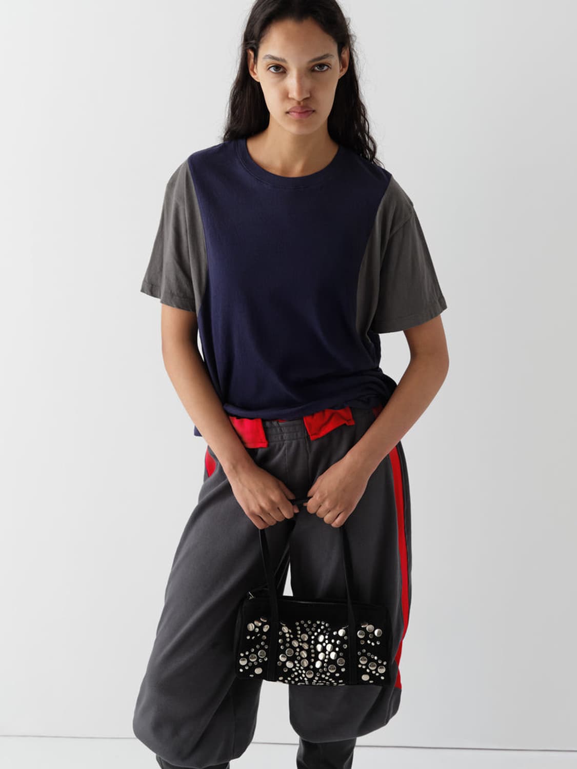 [XS,S]기마구아스 Emmanuelle 스웨트팬츠/그레이 레드 상품이미지2