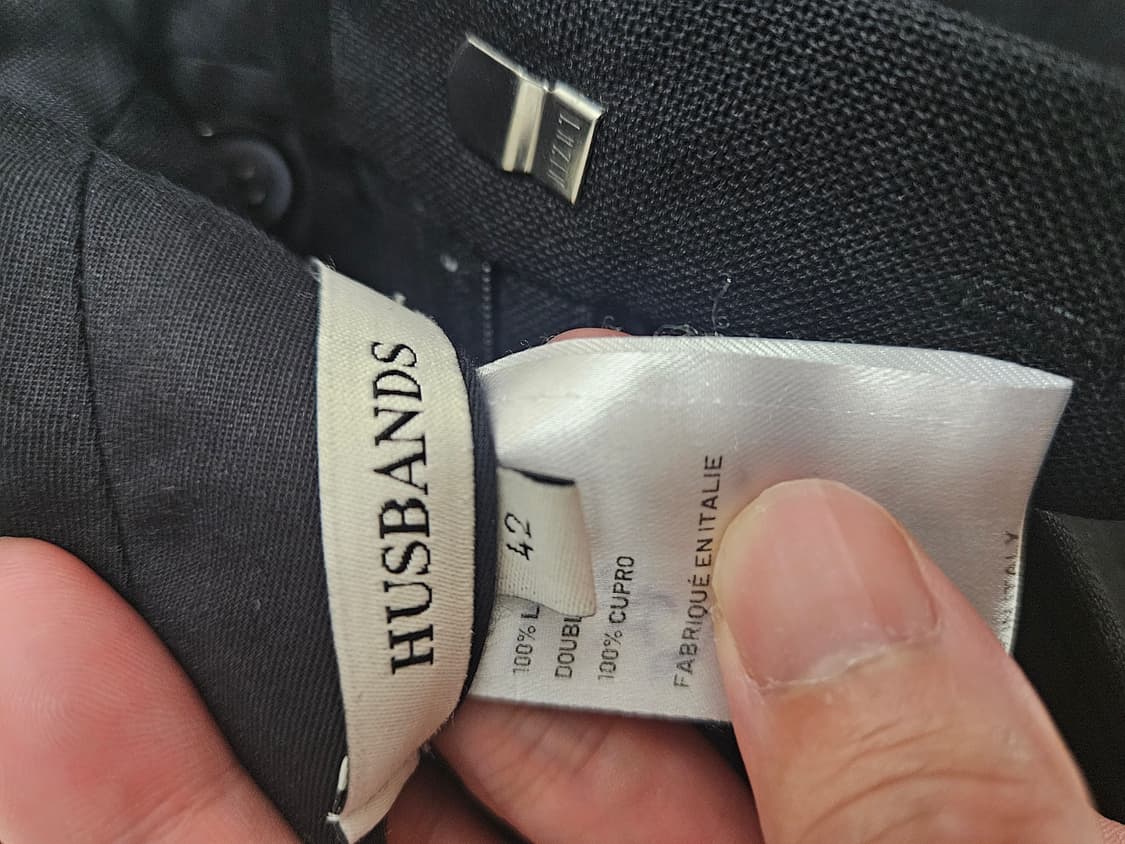 허스밴드파리 허즈밴드 파리 Husbands paris 블랙 와이드트라우져 상품이미지8