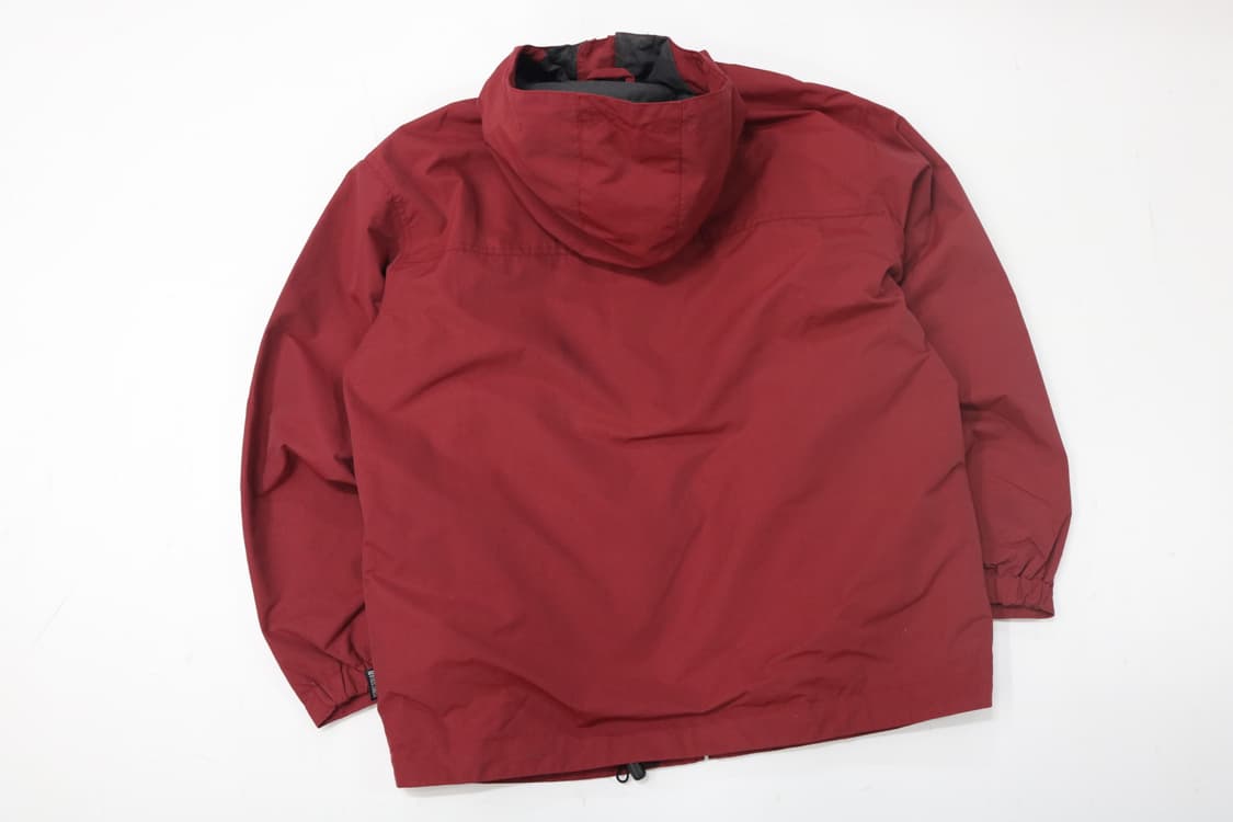 포인트스퀘어 빈티지 리플렉티브 라인 버건디 후드 윈드브레이커 (M) 상품이미지7