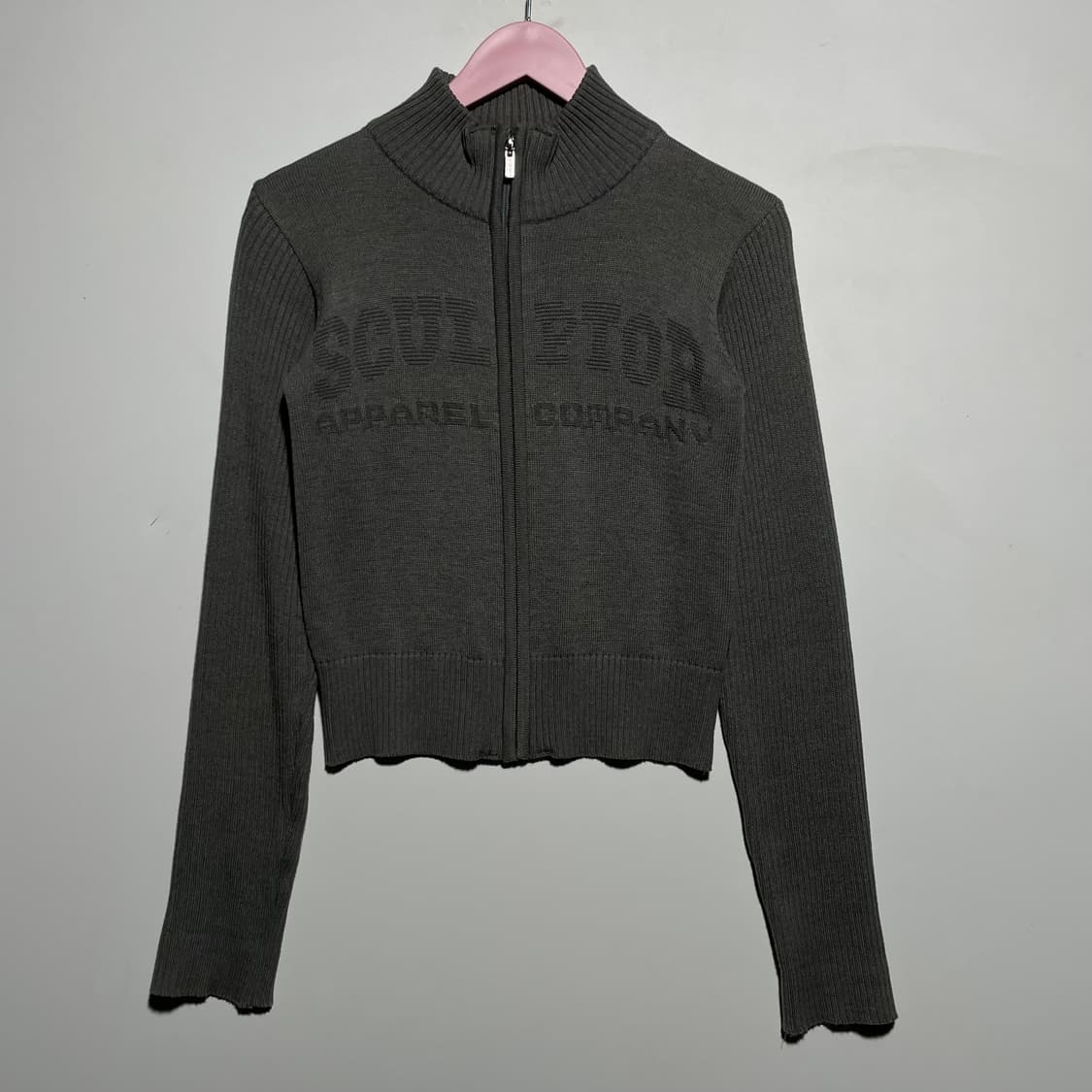 스컬프터 니트집업 상품이미지2