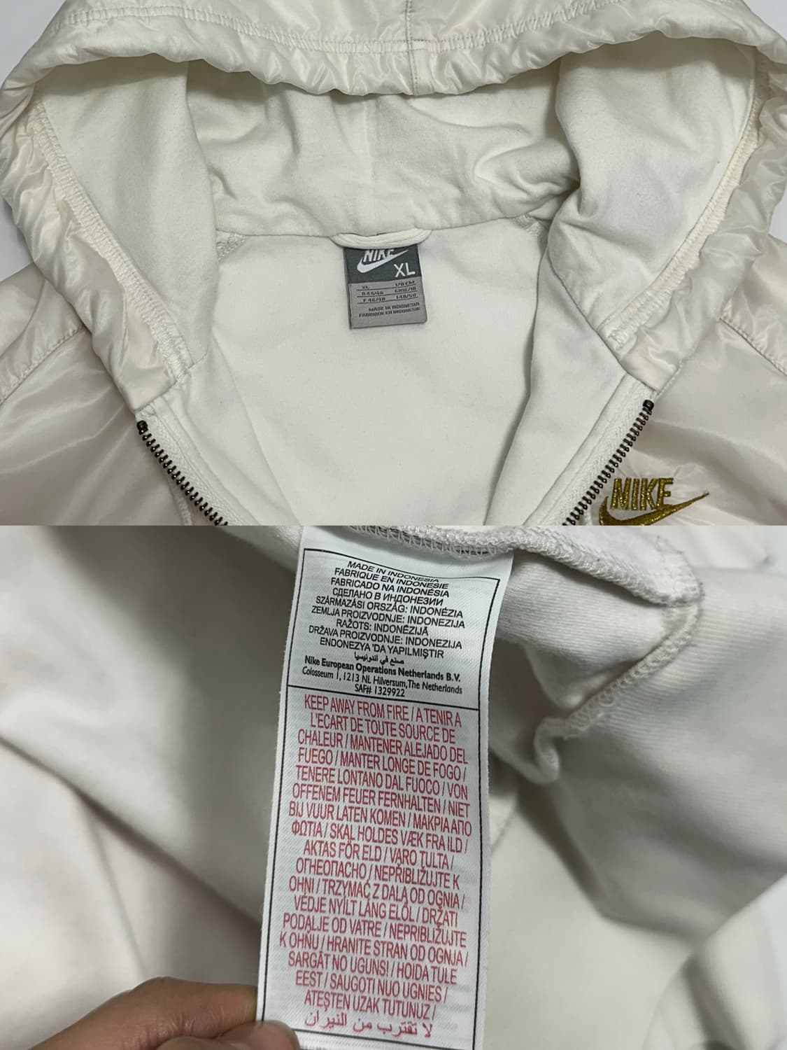 나이키 투웨이 윈드러너 바람막이 후드집업 핑크 아이보리 상품이미지10