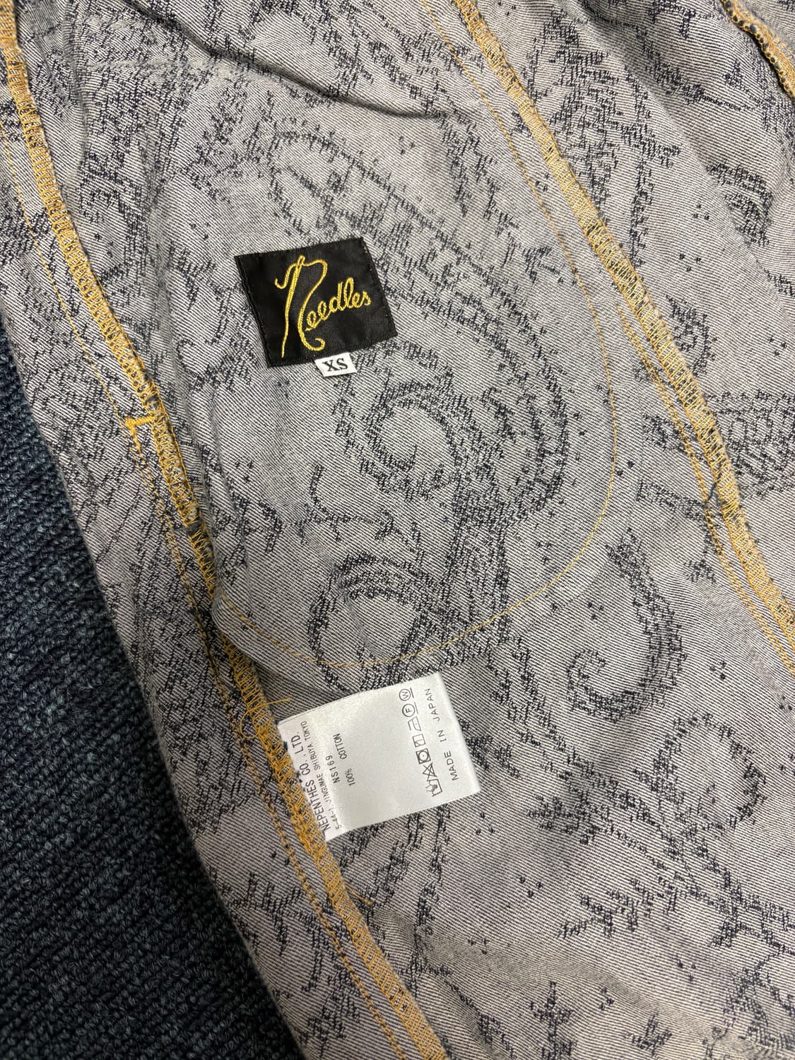 NEEDLES 니들스 인디고 데님 xs사이즈 상품이미지2