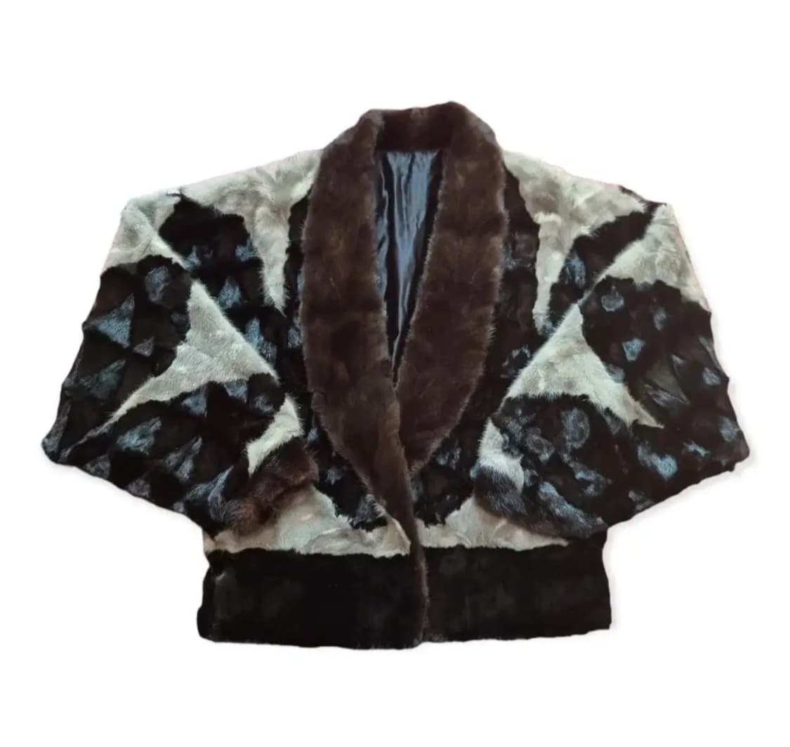 퍼자켓 밍크코트 에코퍼자켓 빈티지자켓 vtg 크롭퍼코트 크롭퍼자켓 상품이미지2