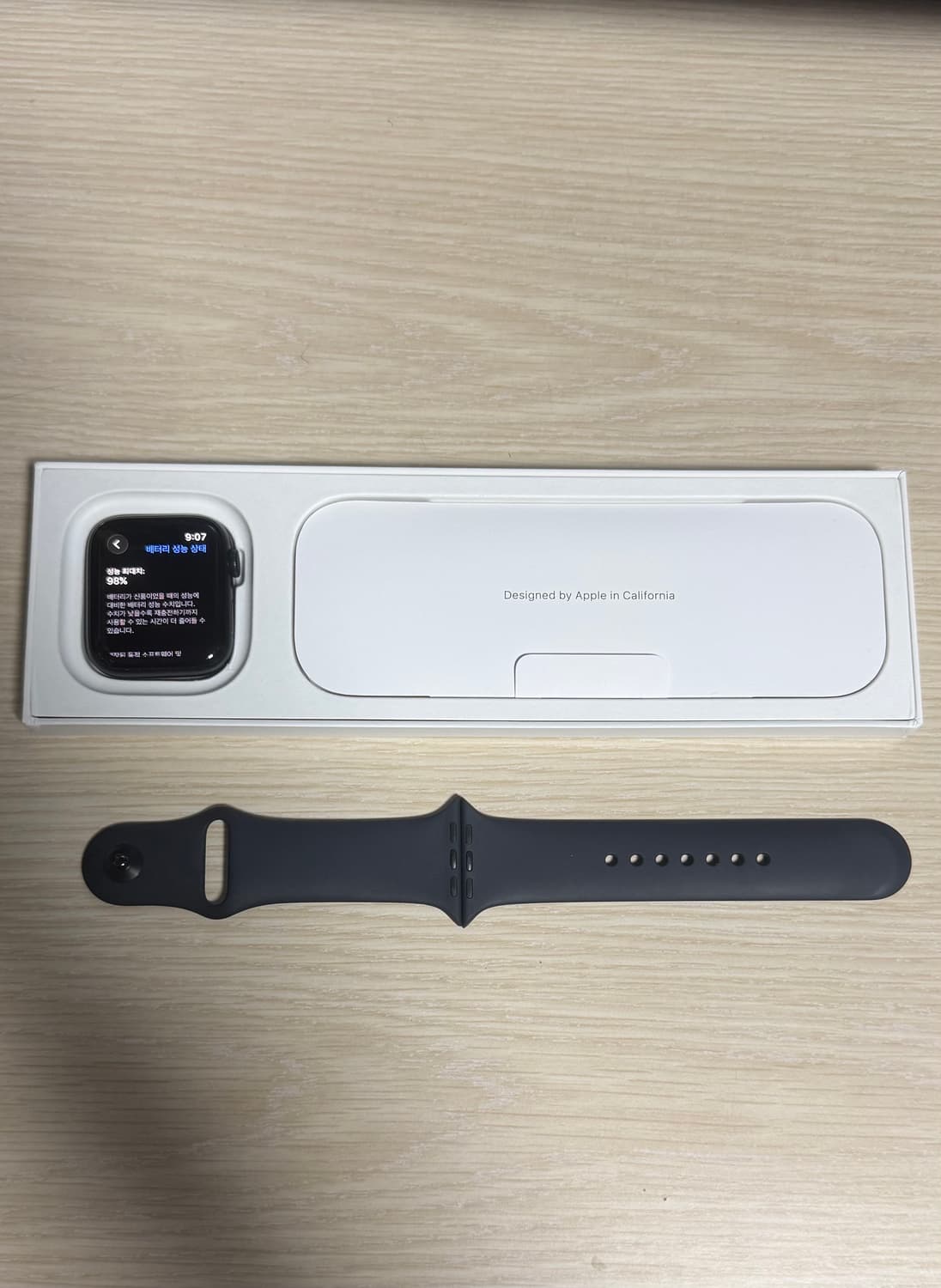 애플워치 se2 44mm gps 미드나이트 배터리효율 98% 상품이미지2