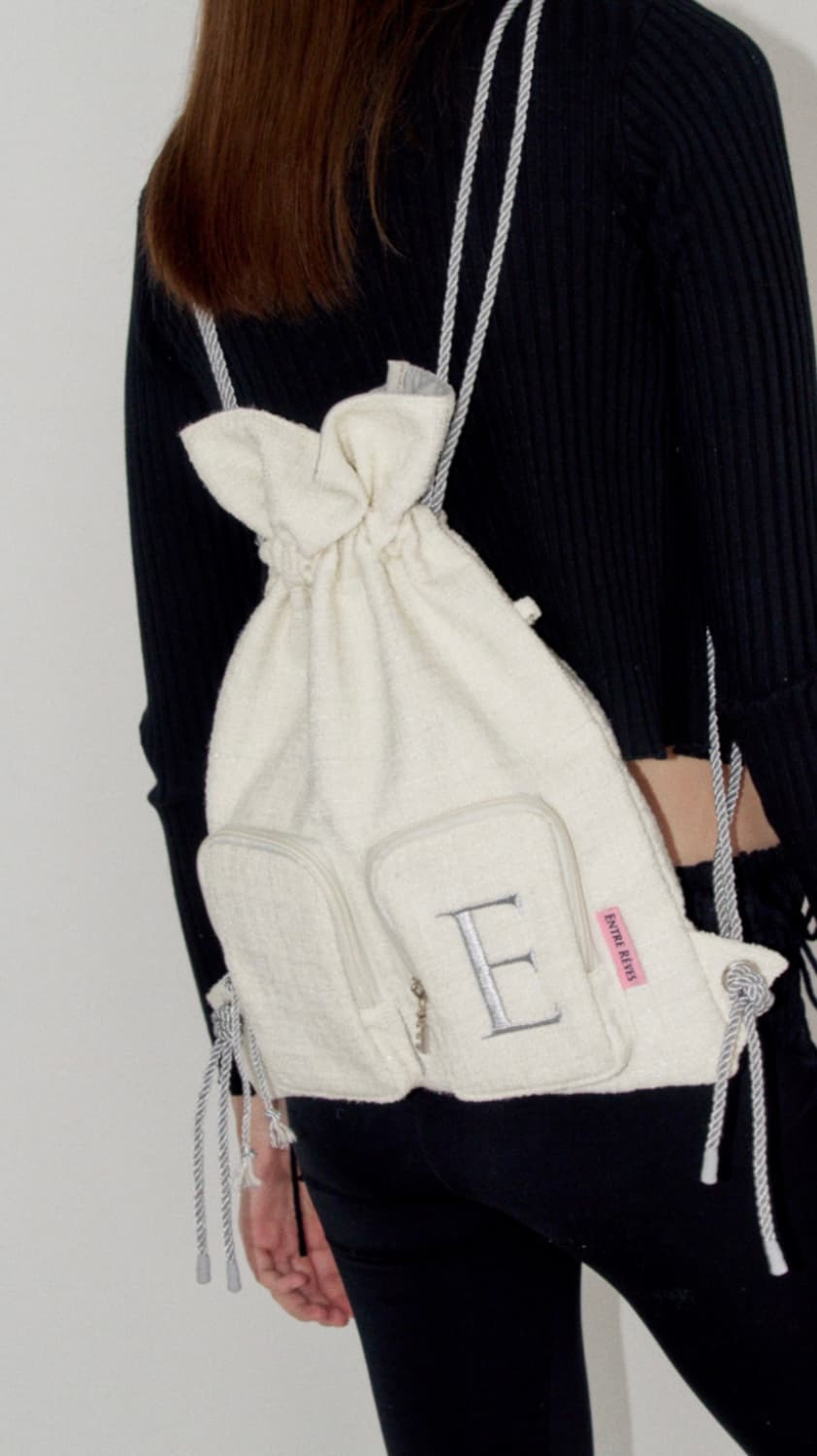 앙트레브 트위드 스트링 백 상품이미지4