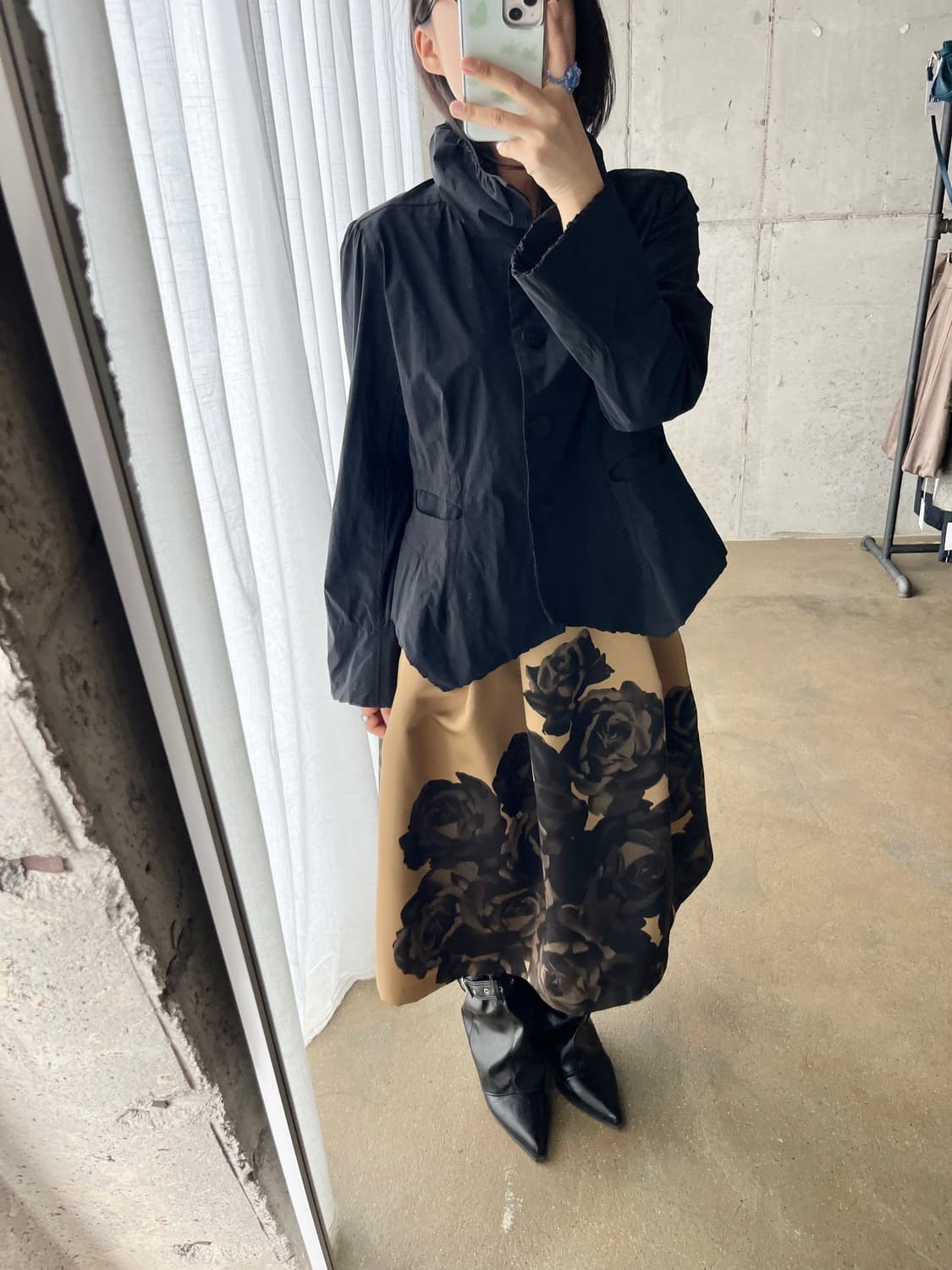 Joy Alpine 벌룬 카라 자켓 블랙 상품이미지8