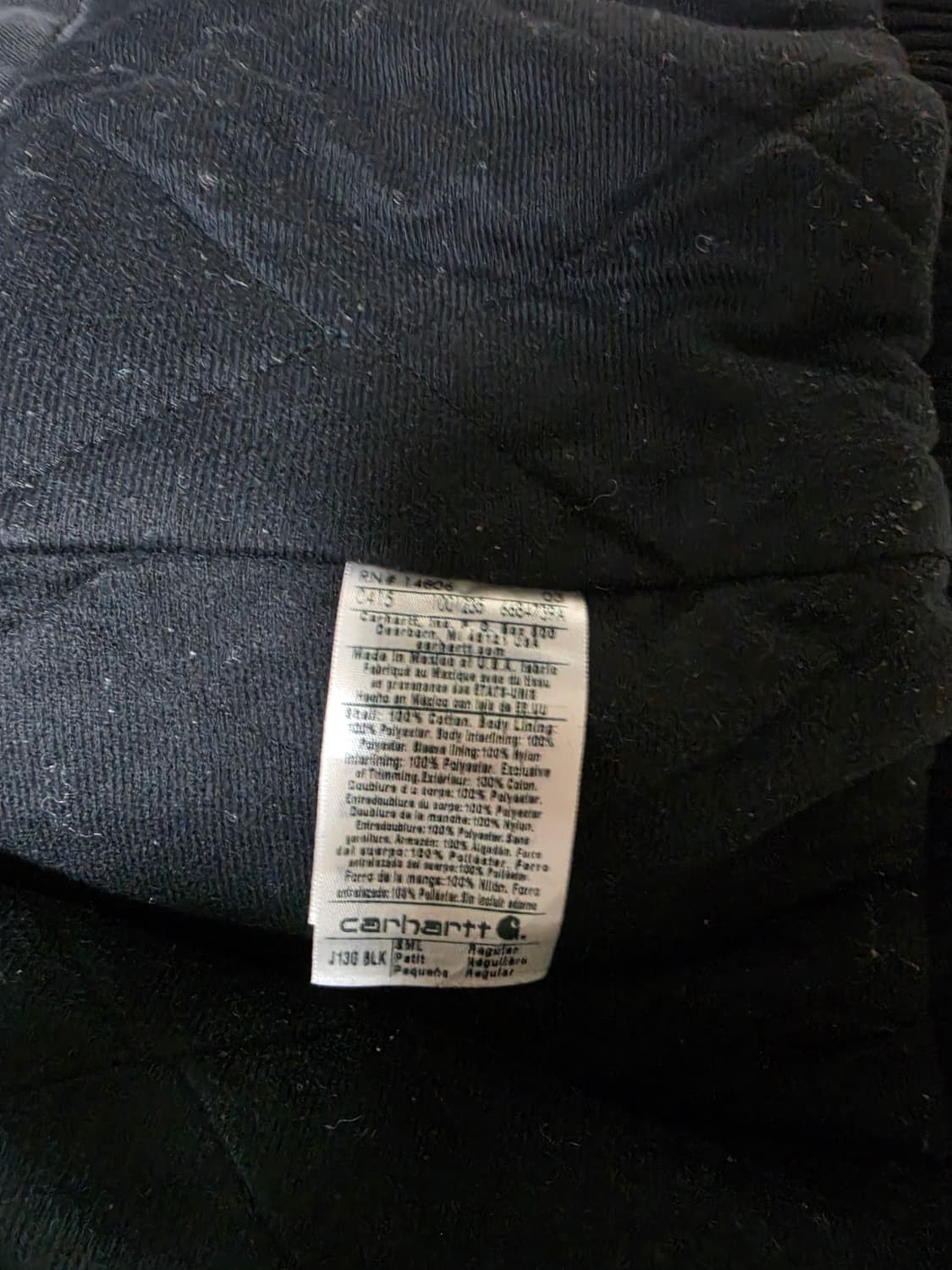 칼하트 j130 blk s 상품이미지5
