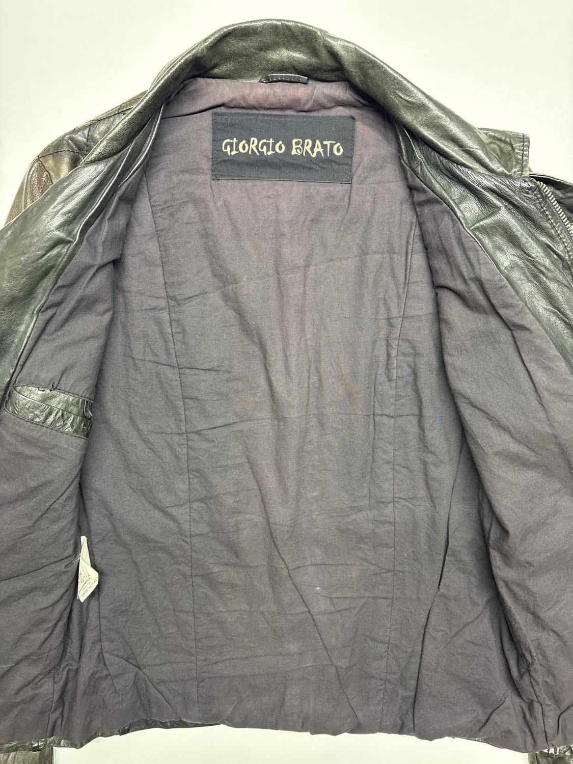 조르지오 브라토 11ss 워시드 레더 자켓 상품이미지4