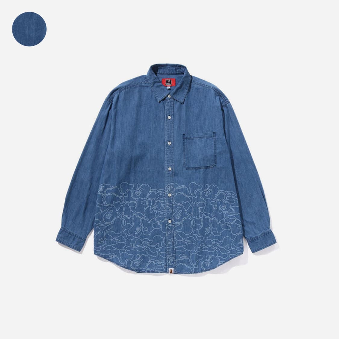 베이프 30주년 데님셔츠 상품이미지1