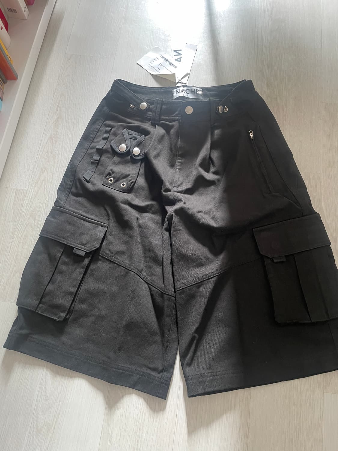 Nache 나체 와이드 카고 하프 팬츠 상품이미지2