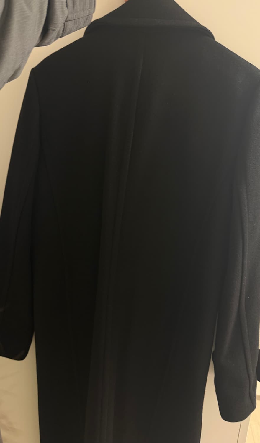 웨어리즈 21FW 울 싱글 롱코트 블랙 상품이미지6