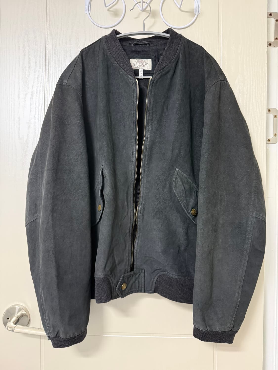 90S ARMANI JEANS FADED TEXTURED BOMBER 상품이미지1