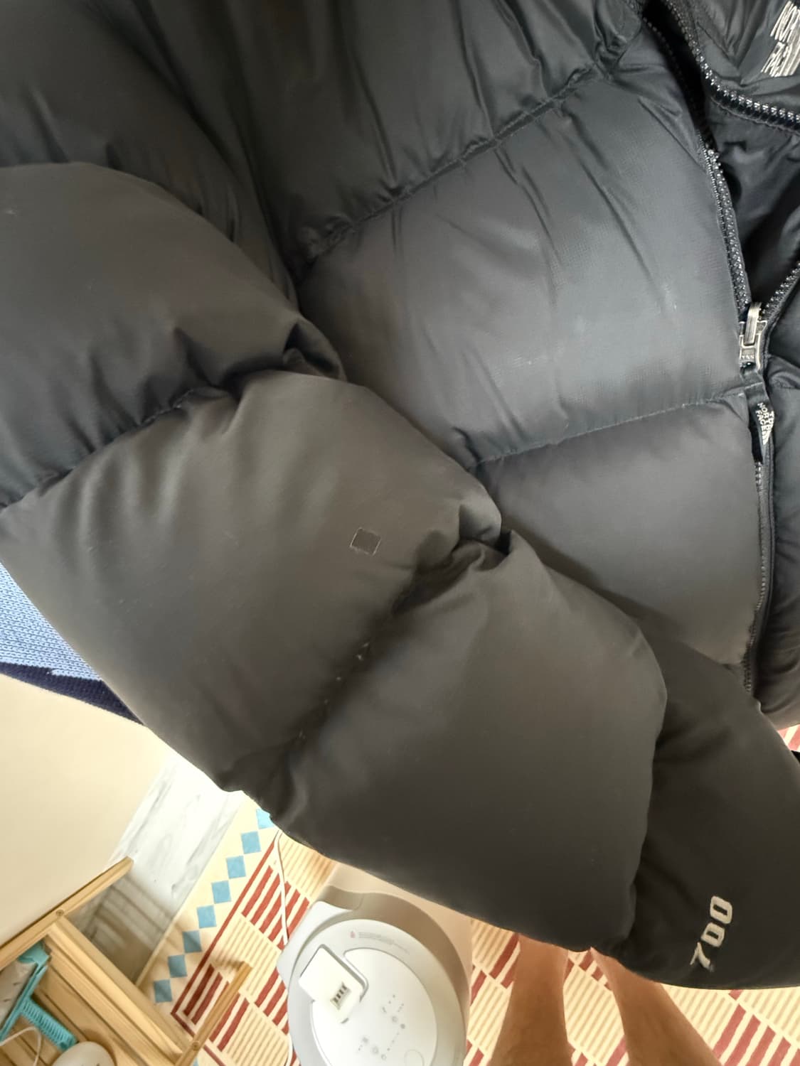 [XL] 빈티지 노스페이스 눕시 센터로고 블랙 상품이미지4