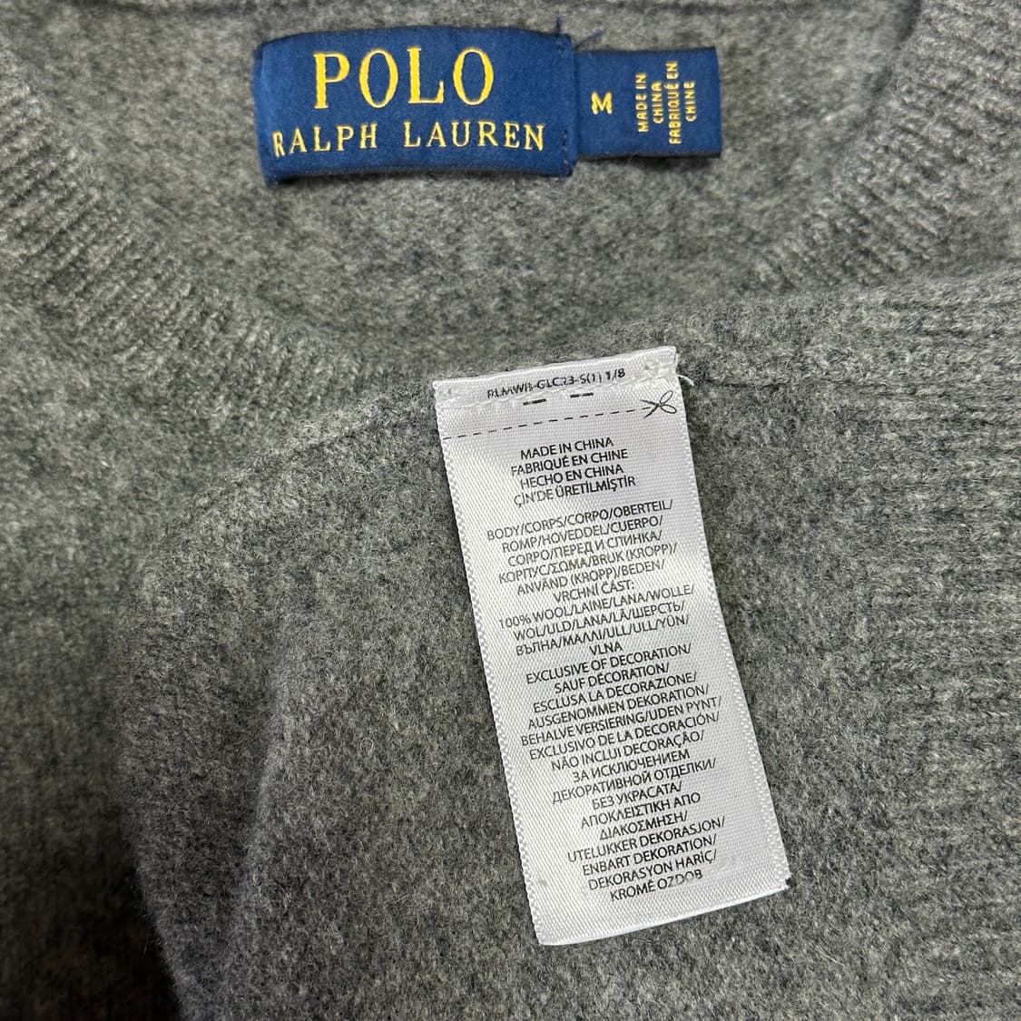 [M] 폴로 라운드넥 울 니트 상품이미지3