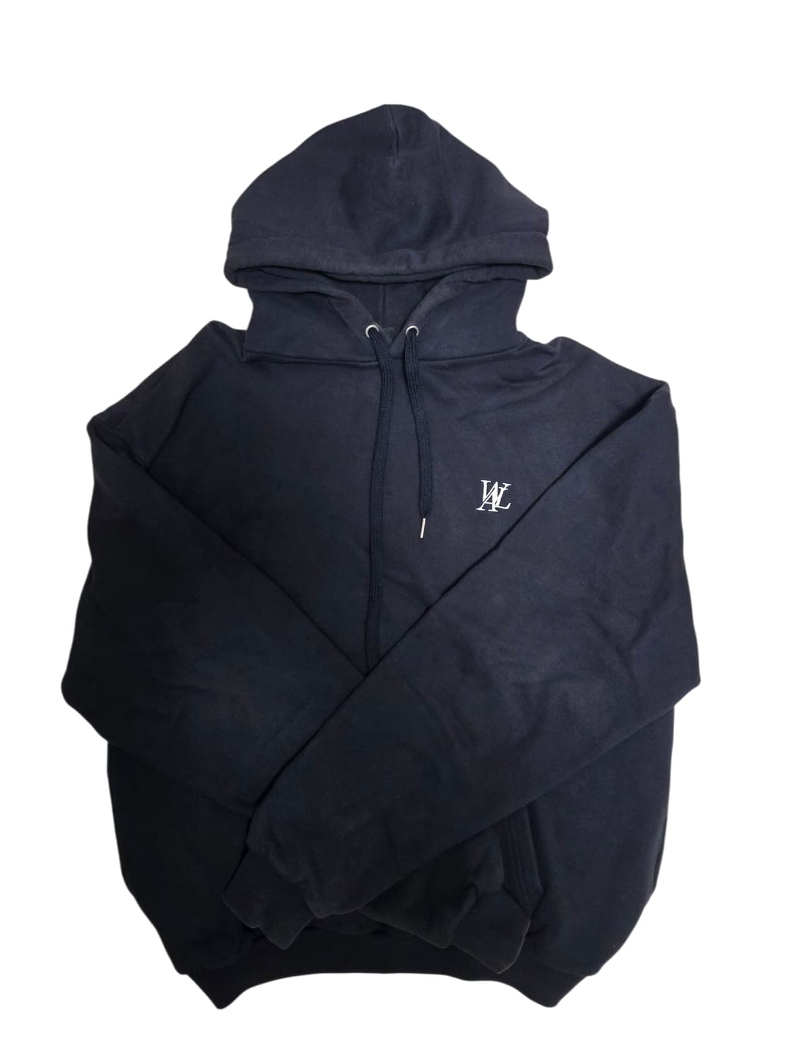 우알롱 후드티 네이비  상품이미지2