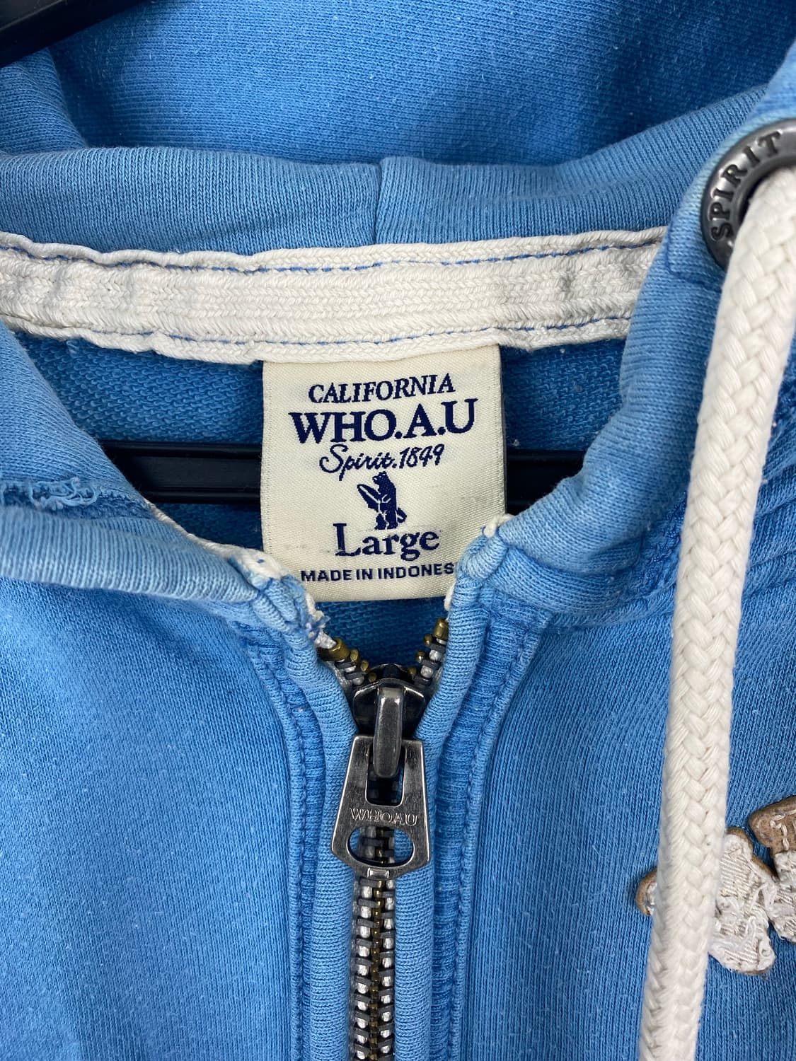 후아유 블루 후드집업 L  상품이미지3