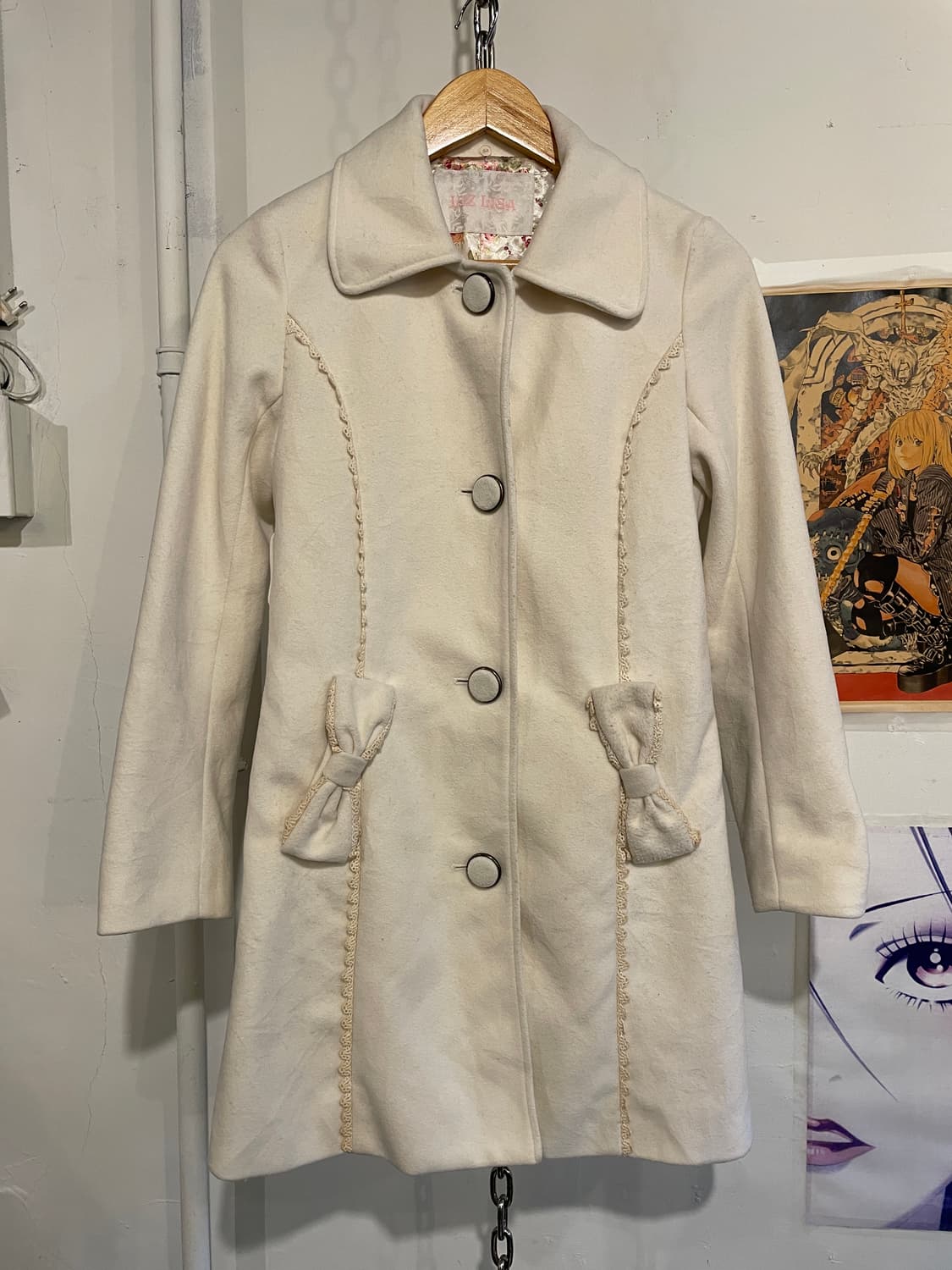 liz lisa 리즈리사 리본 아이보리 코트 러블리 갸루 상품이미지2