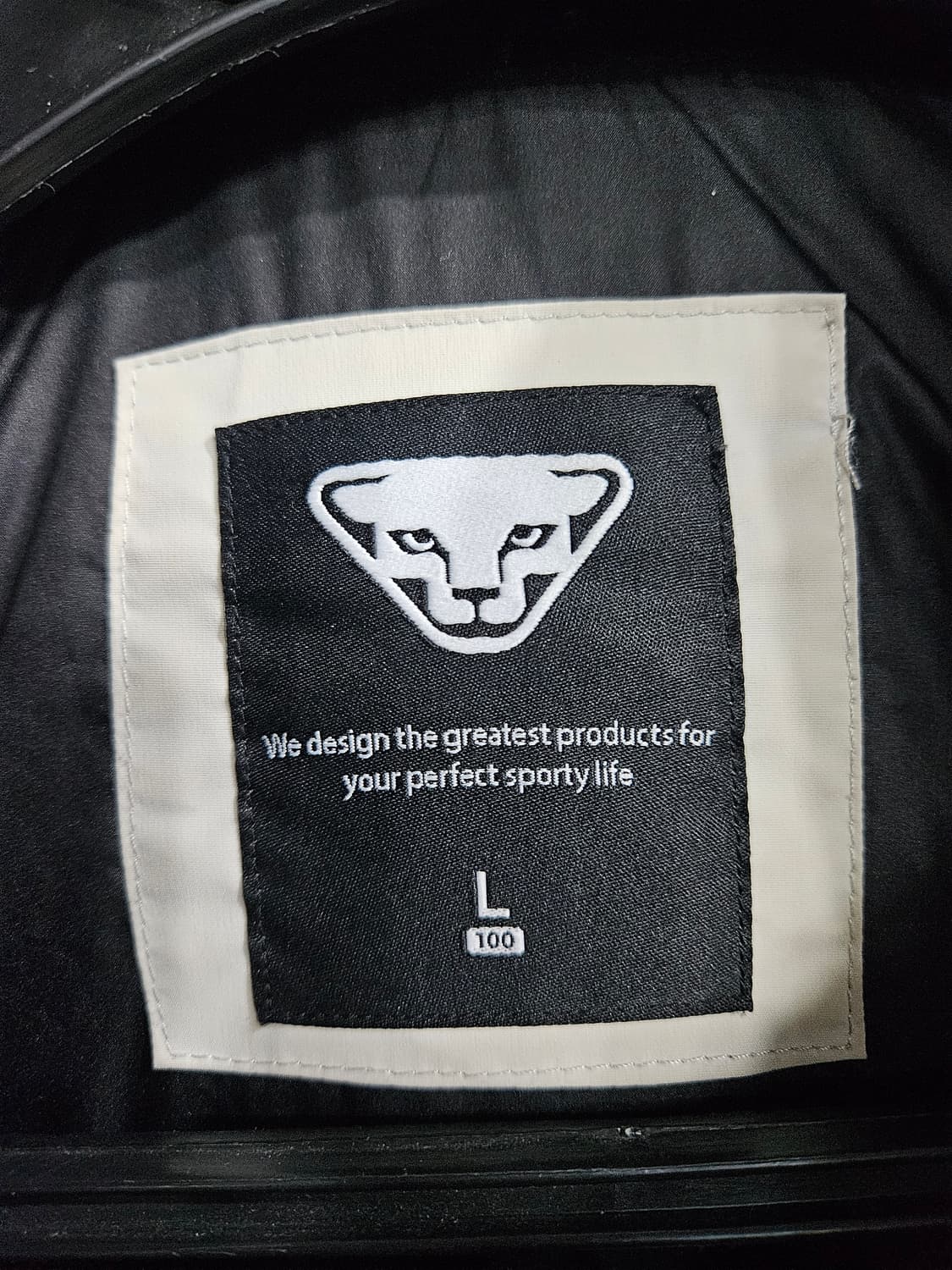 다이나핏 아이보리컬러 남성 100 덕다운 하프패딩  상품이미지3