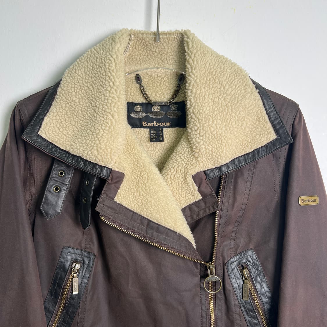 바버 오디넌스 무스탕 왁스 자켓 34 상품이미지5