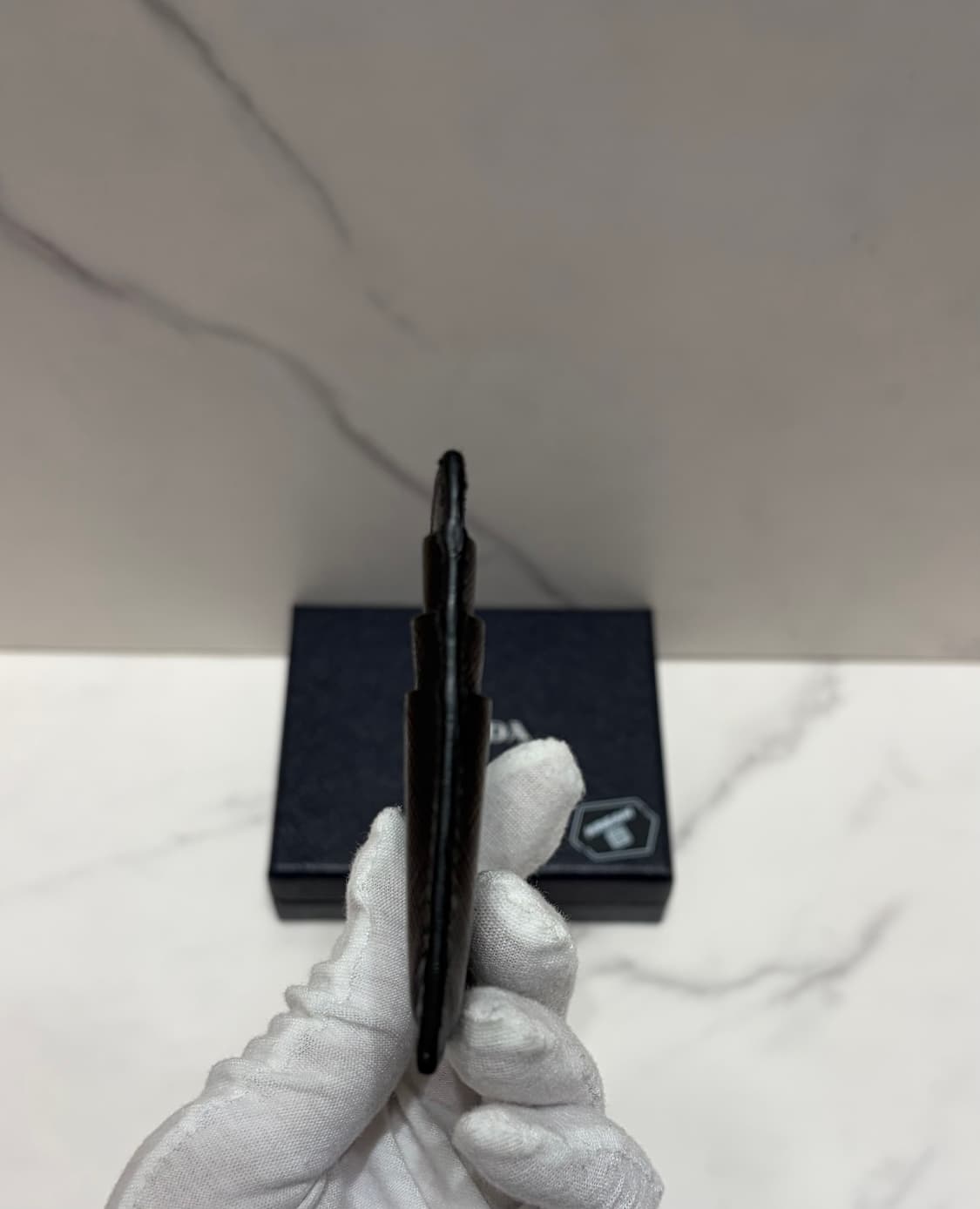 [정품] S급 프라다 트라이앵글 사피아노 카드지갑 상품이미지6