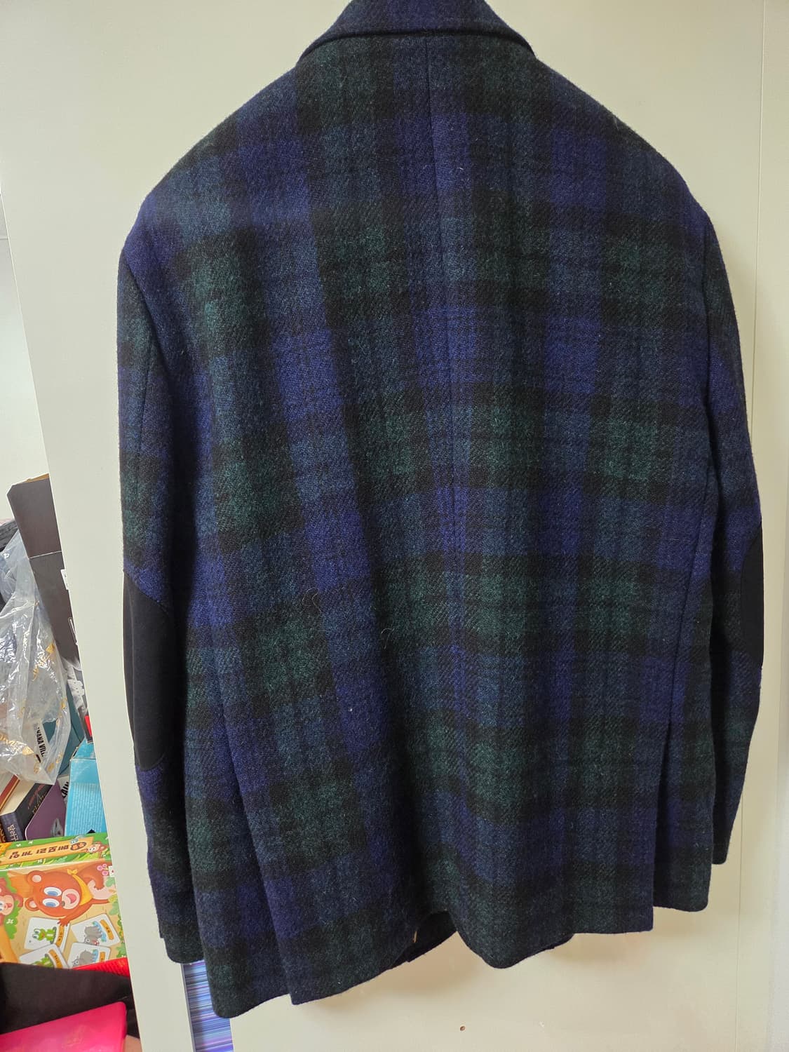 헤지스 해리스트위드 블랙와치 블레이저 상품이미지2