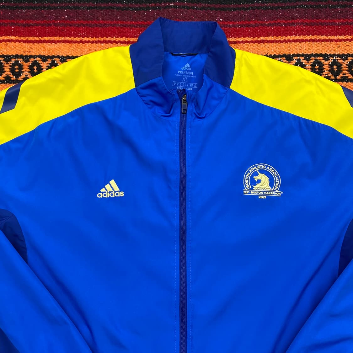 레어 미국빈티지 아디다스 125th 보스턴마라톤 바람막 상품이미지6