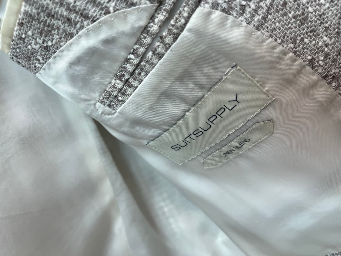 95) 수트서플라이 체크 린넨자켓  상품이미지8