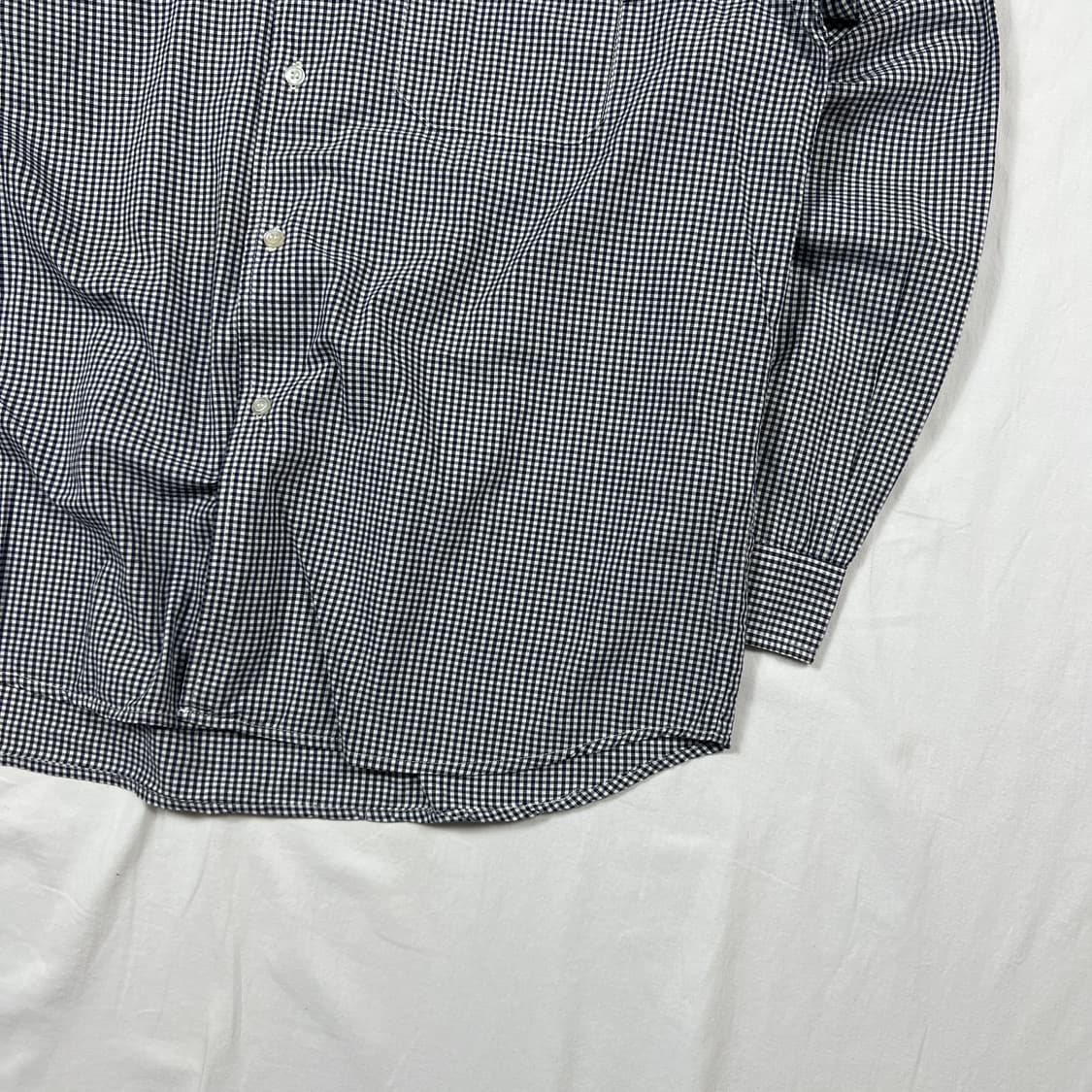 90‘s 스투시스포츠 stussy sport 포켓 깅엄체크 셔츠 상품이미지4