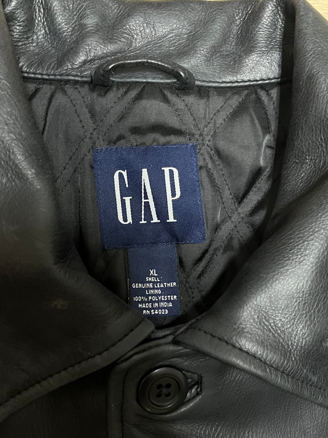 올드캡 레더 카코트 블랙 XL 상품이미지4