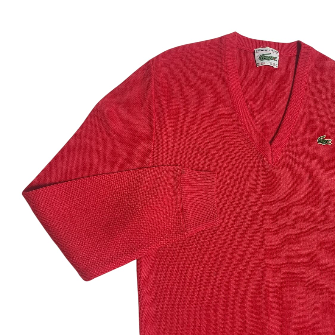 '70-'80s Lacoste V넥 니트 상품이미지2