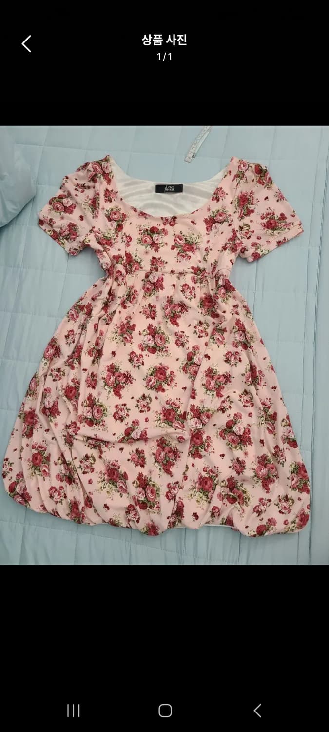 반팔 꽃 원피스 일본 빈티지 오리엔탈 엑시즈팜 아오이유우 백예린 리즈리사 상품이미지1