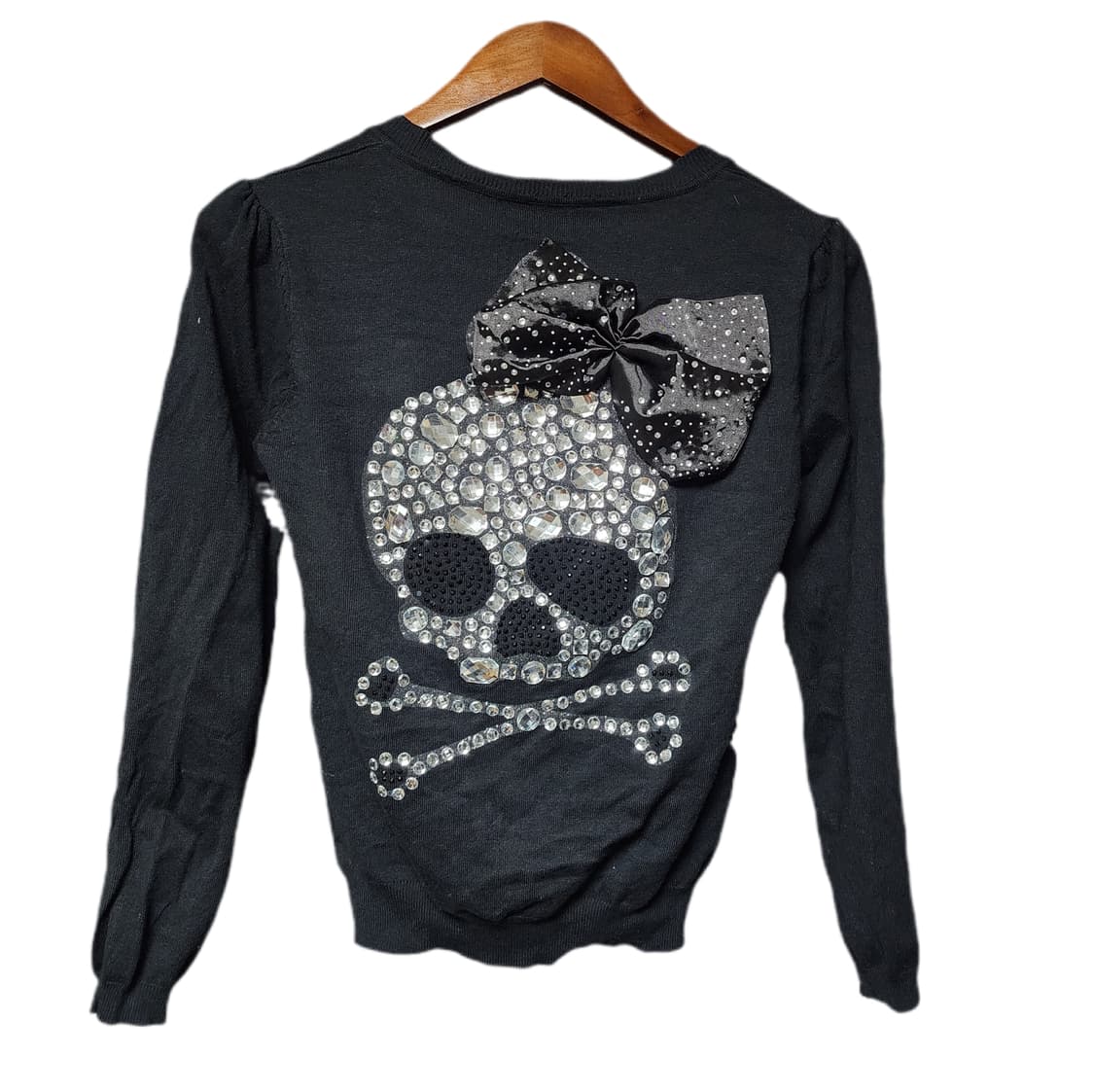 스컬 큐빅 Y2k갸루 가디건 상품이미지1