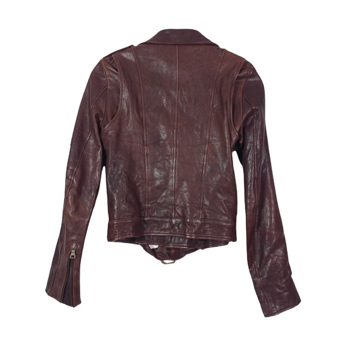 CODE N THE 천연 양가죽 빈티지 벨티드 라이더 자켓 S 상품이미지2