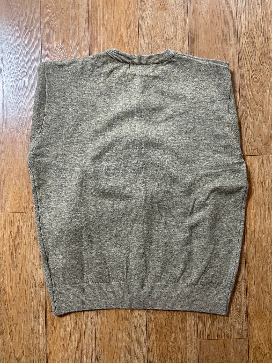 주앙옴므 크롭 라운드넥 가디건 멜란지 베이지 L 택만 제거한 새상품 상품이미지10