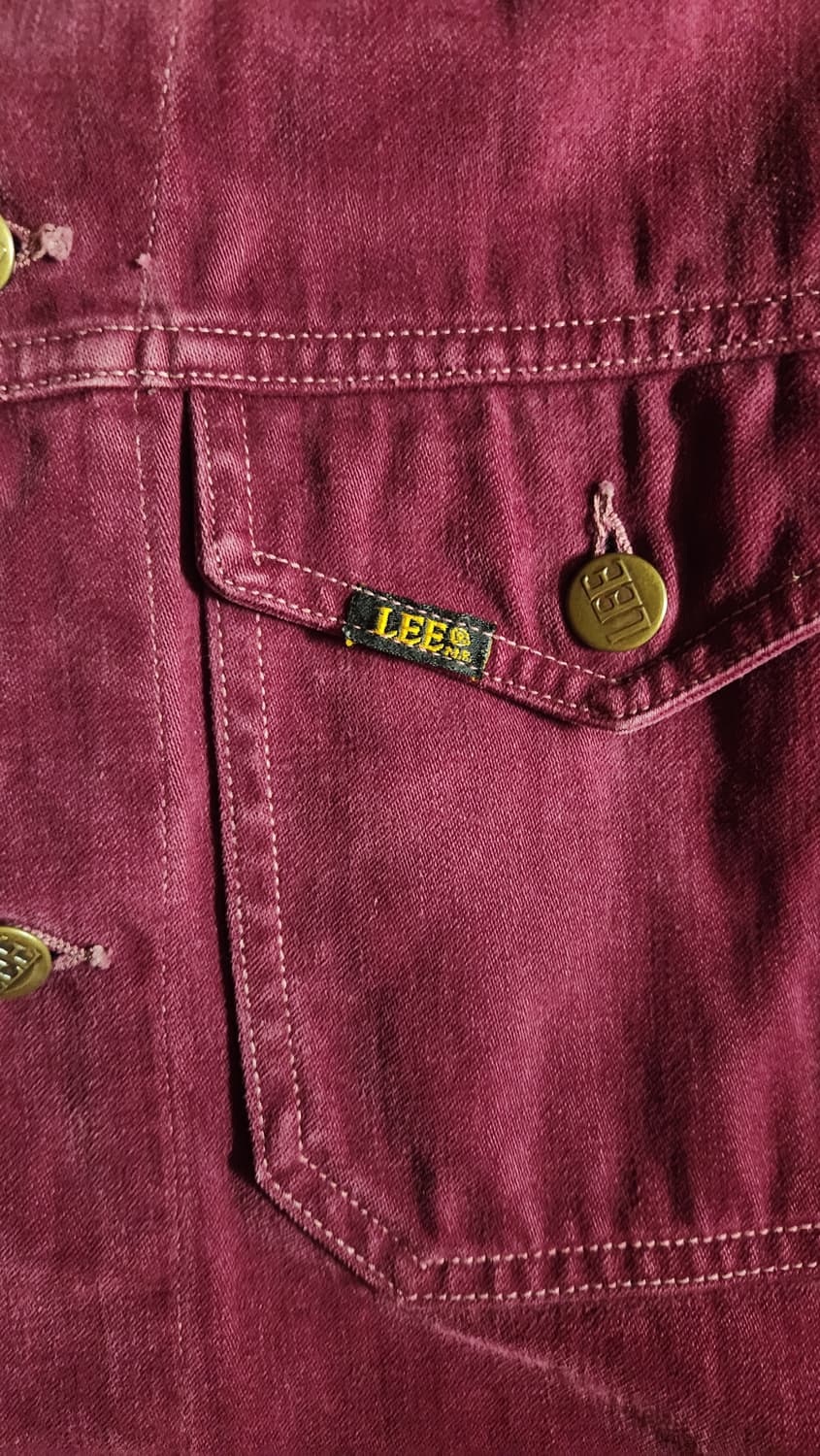 70s lee 몰스킨 자켓 버건디 상품이미지2