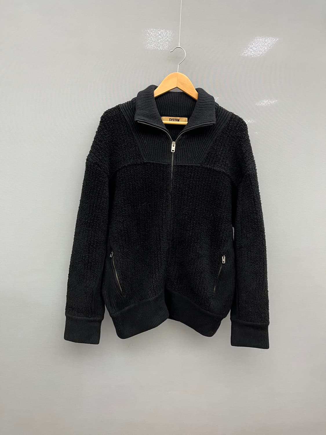 시스템옴므 블랙 부클레 케시미어 혼방 자켓 상품이미지1
