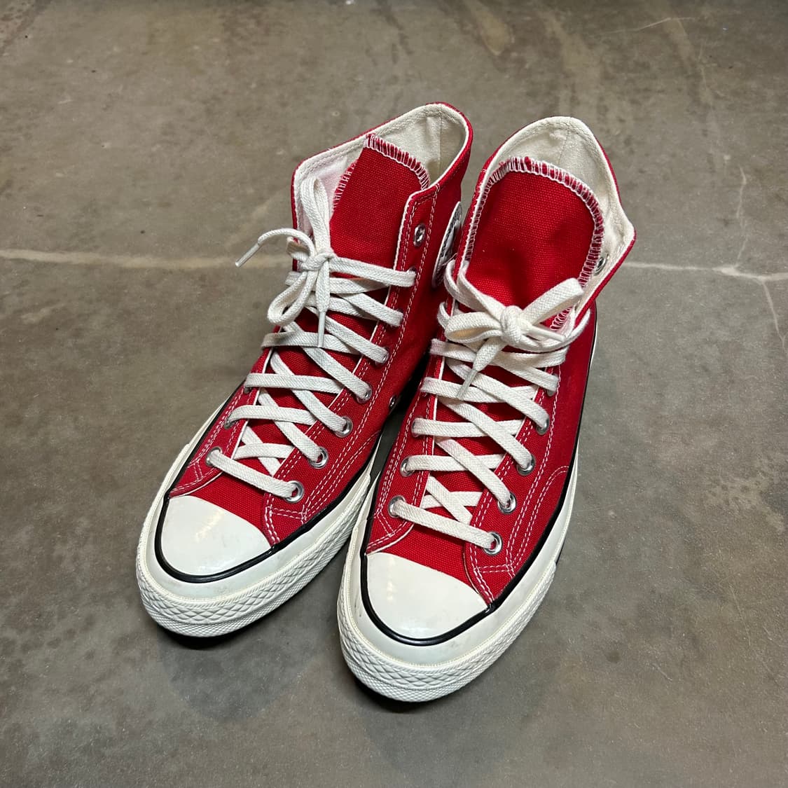 250) 컨버스 척테일러 척 70 스니커즈 신발 레드 상품이미지4