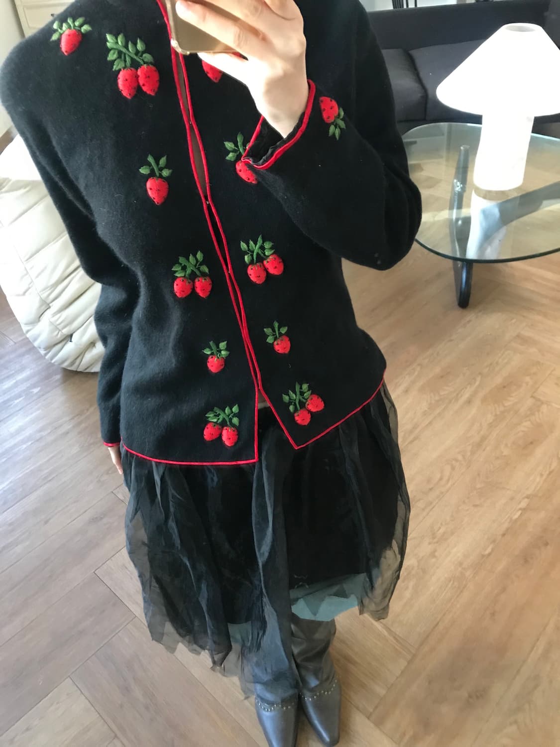 vintage patter cardigan 상품이미지3