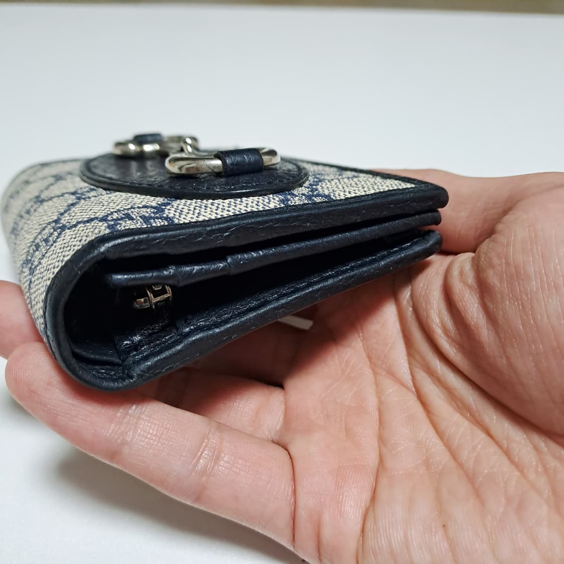 [100%/정품] 구찌 홀스빗 네이비 은장 지갑, 구찌지갑,구찌카드지갑 상품이미지8