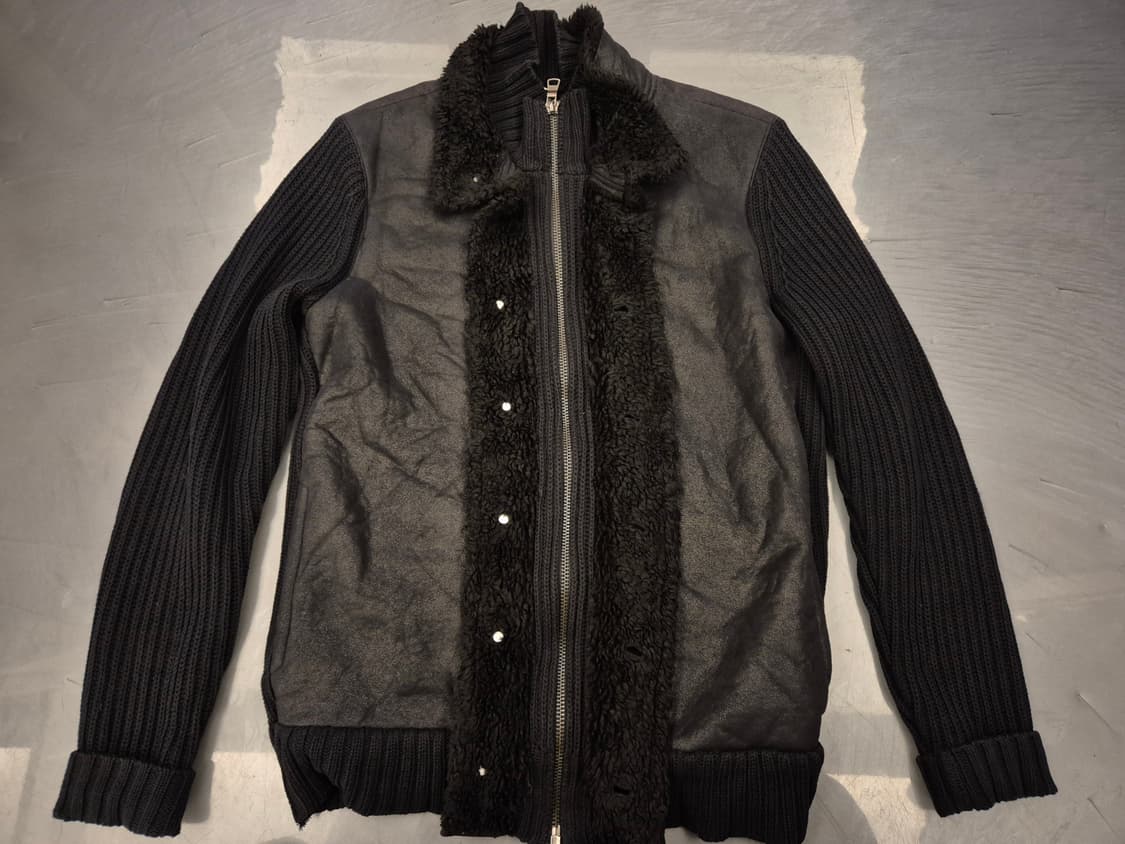 00s 알마니익스체인지 쉐르파 니트 짚업 상품이미지2