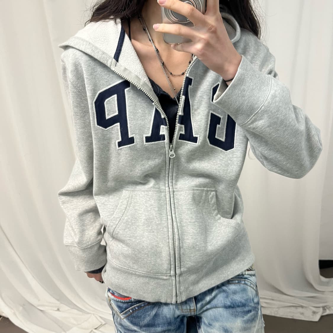 GAP Gray Hoodie Zip-up 상품이미지3