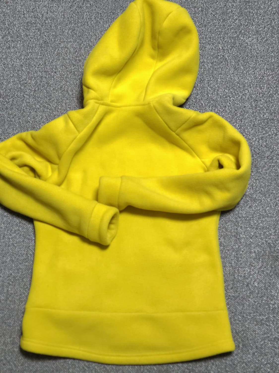데상트 여성 기모 후리스 S 노란색 후드집업 정사이즈 상품이미지7