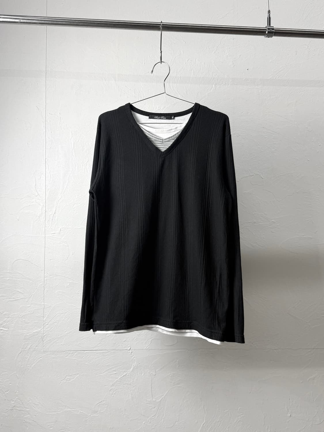 Back Point 레이어드 롱 슬리브 상품이미지1