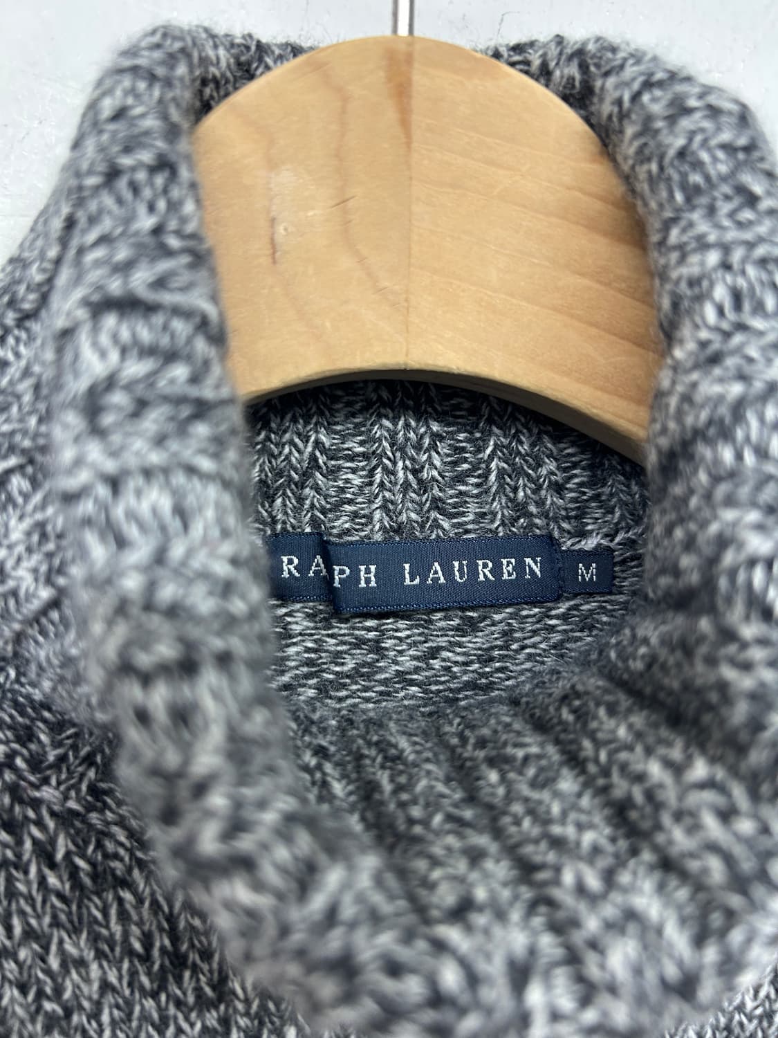 Jpn 폴로 랄프로렌 깃발 목폴라 니트 상품이미지3
