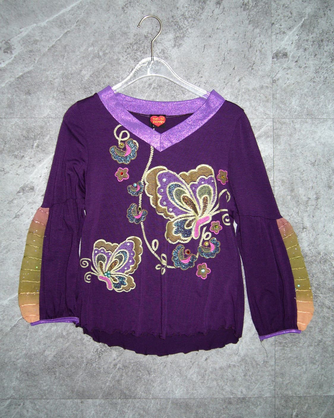 Hot Pepper Purple butterfly Top 상품이미지1