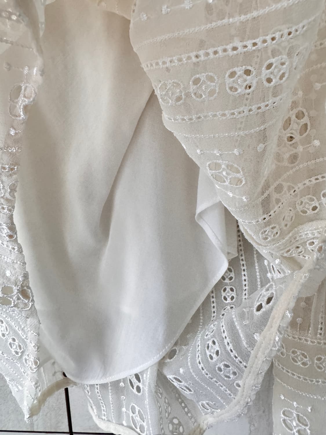 새상품 Rebecca Taylor 레이스 블라우스 S(44,55사이즈) 상품이미지3