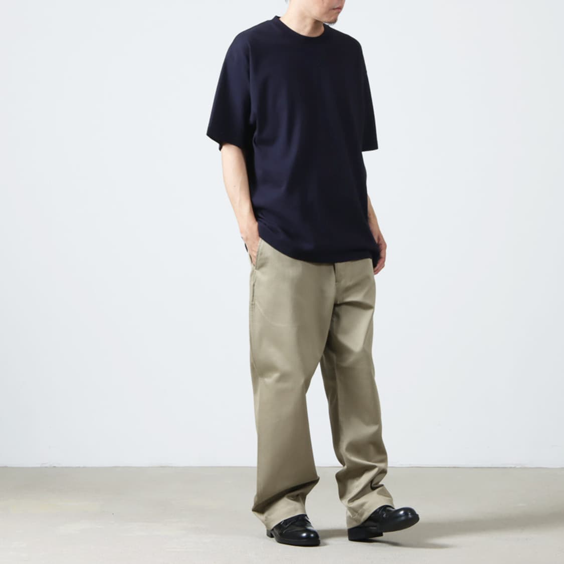 코모리 코튼 치노 오버팬츠 상품이미지5